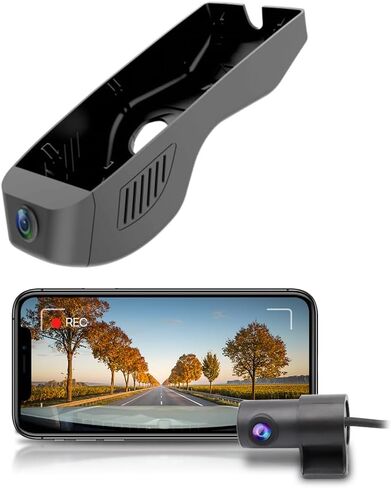كاميرا Fitcamx الأمامية 4K+الخلفية 1080P تتكيف مع Chevy Equinox 2018-2023 (بدون فتحات/HD2-6046)، مظهر OEM متكامل، فيديو مزدوج عالي الدقة، واي فاي مدمج وتطبيق، تسجيل حلقة، مستشعر G، سهل الضبط، بطاقة 128 جيجابايت in Saudi Arabia