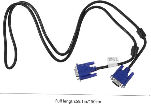 TEHAUX 2pcs Vga Data Cable Wire with Pe Jacket Durable High Conductivity for Monitor Projector Display Devices in Saudi Arabia