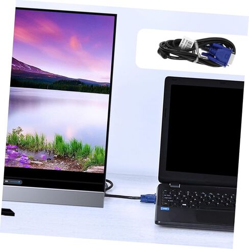 Vaguelly 2pcs Durable Vga Data Cable for Laptop Monitor Projector Heat Resistant Pe Cover Interference Video Transmission Cord for Computer Display in Saudi Arabia