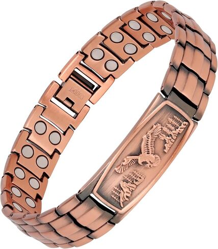 Pure Copper Bracelet for Men, Upgraded Magnetic Bracelets for Men with 3500 Gauss Magnets, Mens Pure Copper Bracelet in Kuwait