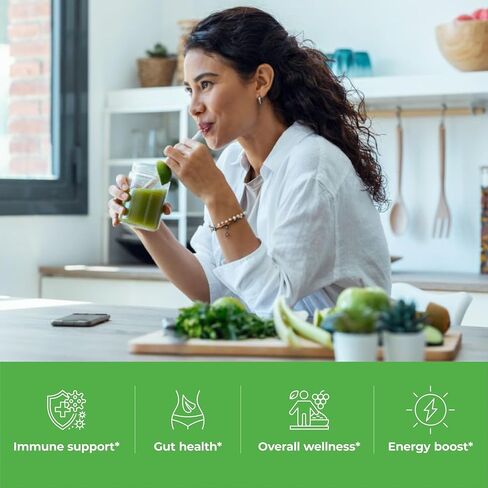 كبسولات Paradise Herbs ORAC Energy Greens، كيتو، باليو وصديقة للنباتيين، خالية من الغلوتين، غير معدلة وراثيًا، 120 كبسولة نباتية in Kuwait