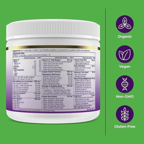 كبسولات Paradise Herbs ORAC Energy Greens، كيتو، باليو وصديقة للنباتيين، خالية من الغلوتين، غير معدلة وراثيًا، 120 كبسولة نباتية in Kuwait