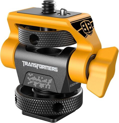 SMALLRIG Swivel and Tilt Monitor Mount (Bumblebee Edition) Adjustable Monitor Holder with Bouncy Locating Pins and Cold Shoe Mount for 5" and 7" Monitors - 5519 in Saudi Arabia