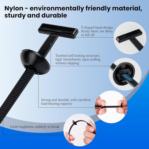 150 Pack Nylon Universal Cable Tie Buckle, Heavy Duty Zip Tie clips for Car Repair, Applicable Toengine Lower Guard Plates, Fender Linings, Fenders, Trunkclips, DIY Projects in Saudi Arabia
