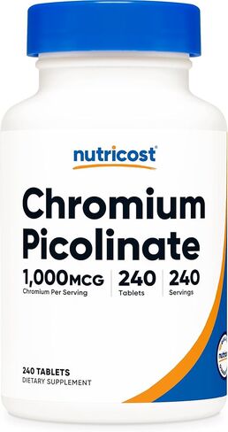Nutricost Chromium 1000mcg, 240 Tablets - Gluten Free, Non-GMO in Saudi Arabia