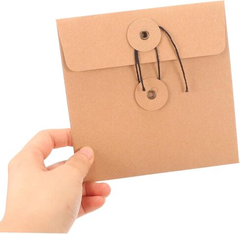 10Pcs Paper CD Sleeves Dvd Packaging Envelopes for CD Storage for Home Office Protects Discs From Scratches Vintage Design for Easy Access in Saudi Arabia