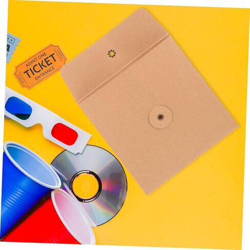10Pcs Paper CD Sleeves Dvd Packaging Envelopes for CD Storage for Home Office Protects Discs From Scratches Vintage Design for Easy Access in Saudi Arabia