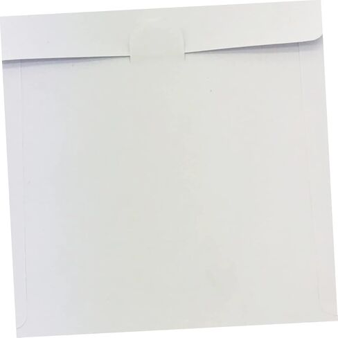 100 Pcs CD DVD Storage Bags Portable Paper Cases for Home and Travel White Self-Sealing CD Wallet Window for Easy Access and Organization in Saudi Arabia