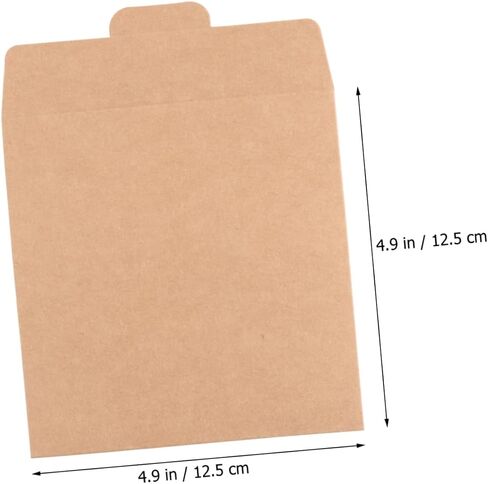 30pcs Eco-Friendly Kraft Paper Cd DVD Case Kraft Paper Bags for Cd Covers DVD Disc Storage Easy to Use Envelopes in Saudi Arabia