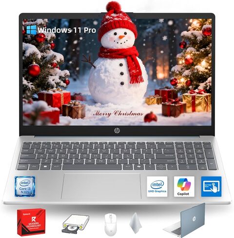 HP 17t Laptop Computer, 17.3" FHD(1920×1080), Intel 10-Core i5-1334U, Backlit KB, Fingerprint, Window 11 Pro Laptop for Business & Students, Redragon Patent Kit, 32GB RAM, 1TB SSD in Saudi Arabia