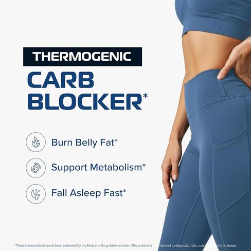 Night Time Fat Burner | Shred Fat While You Sleep | Hunger Suppressant, Carb Blocker & Weight Loss Support Supplements | Burn Belly Fat, Support Metabolism & Fall Asleep Fast | 60 Nighttime Pills in Saudi Arabia