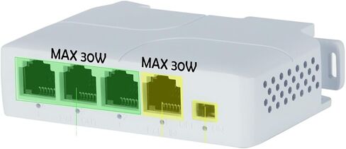 4-Port PoE Extender 100Mbps Repeater IEEE802.3af/at and Play Switch in Saudi Arabia