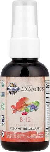 Garden of Life B12 Vitamin - mykind Organic Whole Food B-12 for Metabolism and Energy, Raspberry, 2oz Liquid in Saudi Arabia