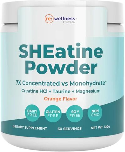 Reignite Wellness من JJ Virgin Clean Creatine Powder - كرياتين أحادي الهيدرات عالي الامتصاص - تمرين، تعافي العضلات، صحة الدماغ، تكوين الجسم ودعم الطاقة - بدون نكهة (90 وجبة) in Saudi Arabia