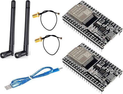 ESP32-DevKitC الأساسية مجلس ESP32 مجلس التنمية ESP32-WROOM-32U مجموعة لاردوينو مع هوائي وكابل (2 قطعة) in Kuwait