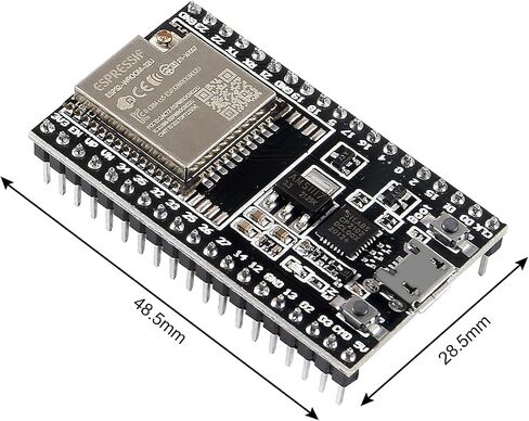 ESP32-DevKitC الأساسية مجلس ESP32 مجلس التنمية ESP32-WROOM-32U مجموعة لاردوينو مع هوائي وكابل (2 قطعة) in Kuwait
