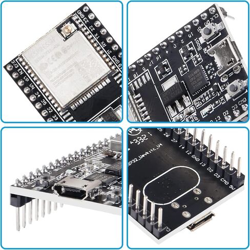 ESP32-DevKitC الأساسية مجلس ESP32 مجلس التنمية ESP32-WROOM-32U مجموعة لاردوينو مع هوائي وكابل (2 قطعة) in Kuwait
