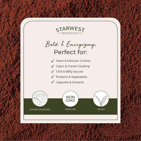 Cayenne Pepper Powder 90K H.U. - capsicum annum, 1 lb,(Starwest Botanicals) in Saudi Arabia