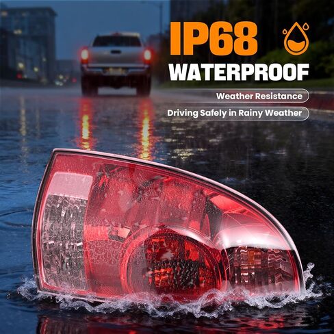 LED Tail Lights Assembly Compatible with 2005-2015 Toyota Tacoma Pickup Taillight Rear Brake Light, Left Driver and Right Passenger Side w/Bulbs and Harness, Replaces 81550-04160 81560-04160 in Saudi Arabia