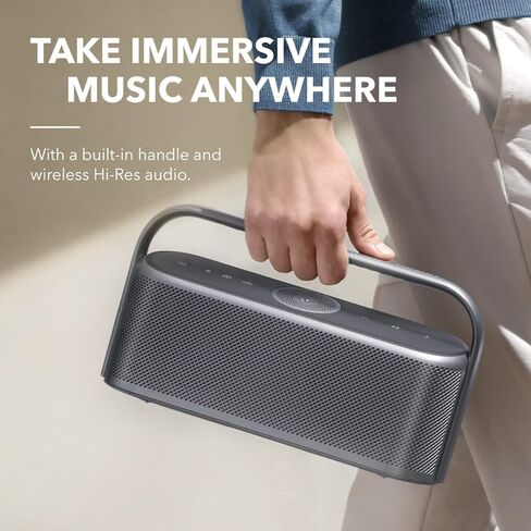 Soundcore Motion X600 Portable Bluetooth Speaker with Wireless Hi-Res Spatial Audio,50W Sound, IPX7 Waterproof, 12H Long Playtime, Pro EQ, Built-in Handle, AUX-in (Renewed) in Saudi Arabia