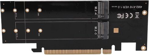 محول SUNGOOYUE رباعي NVME PCIe عالي السرعة، محول M.2 NVME إلى PCIe 4.0 X16، يدعم 10، مناسب للكمبيوتر الشخصي in Kuwait