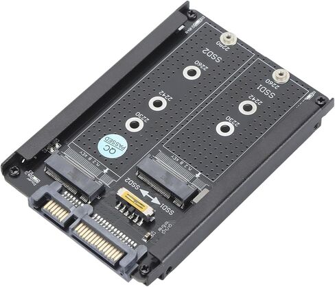 محول CHICIRIS M.2 إلى حاوية 2.5، يدعم 1x2230/2242/2260 و1x2230/2242/2260/2280 SSD، سرعات تصل إلى 6 جيجابت في الثانية، مثالي لأجهزة الكمبيوتر المكتبية in Kuwait