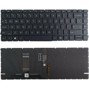 استبدال لوحة مفاتيح الكمبيوتر المحمول الأمريكية لـ HP ProBook 645 G8 640 G8 EliteBook 640 G9,640 G10,645 G9 645 G10, ZHAN66 Pro 14 G4 بإضاءة خلفية in Kuwait