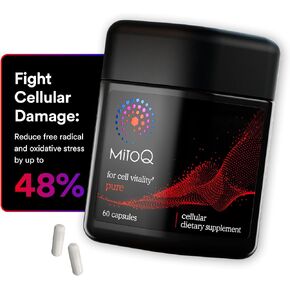 MitoQ Advanced CoQ10 Ubiquinol Supplement, Antioxidant Support for Mitochondria, Organ Health, Healthy Aging and Cellular Energy (120 Veggie Capsules) in Saudi Arabia