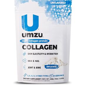 UMZU zuCollagen Protein - Multi Collagen Protein, Support Skin, Hair, Joints, and Muscle Recovery - Unflavored, 80 Calories, 20 Grams Protein - 1 Scoop Per Serving (20 Servings) in Saudi Arabia