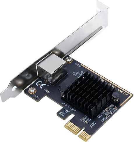 5Gbps PCIe Network Adapter, RTL8126 5G/2.5G/1G/100Mbps Ethernet Card RJ45 LAN Controller for Wins 7 8 10 11, for Linux in Saudi Arabia