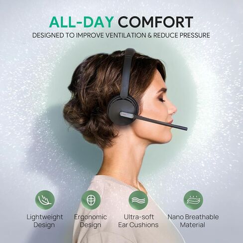 محول EHS62 وسماعات رأس WH64 مزدوجة، متوافق مع هاتف مكتب Cisco/Avaya/Poly/Grandstream in Saudi Arabia