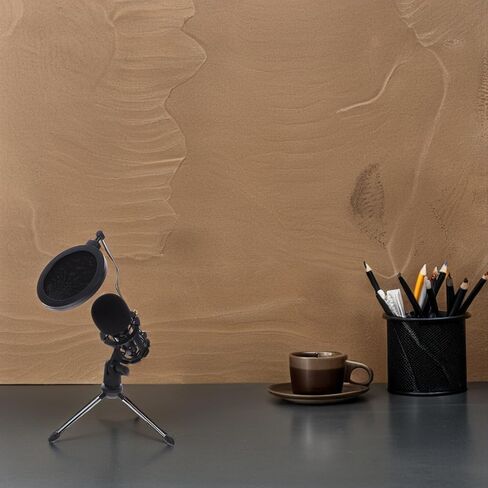 Uonlytech Gaming Microphone with Tripod Stand Double Acoustic Filter for Podcast Streaming and Online Chats Design for Clear Recording in Saudi Arabia