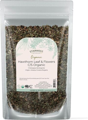 Organic Hawthorn Leaf & Flower C/S - 4 oz (SWB209350-34) in Saudi Arabia