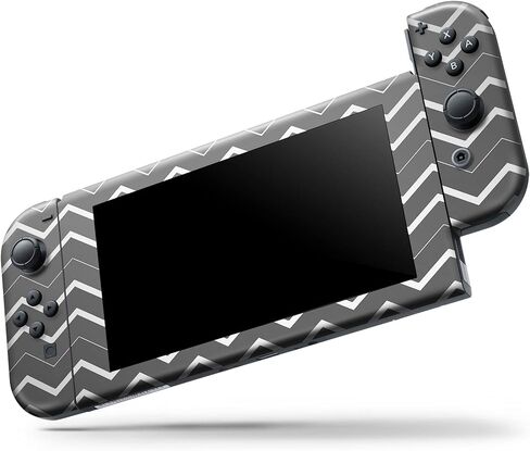 Design Skinz - متوافق مع Nintendo DSi XL - غطاء حماية من الفينيل مقاوم للخدش قابل للإزالة - شيفرون ذو طبقات سوداء متدرجة in Saudi Arabia