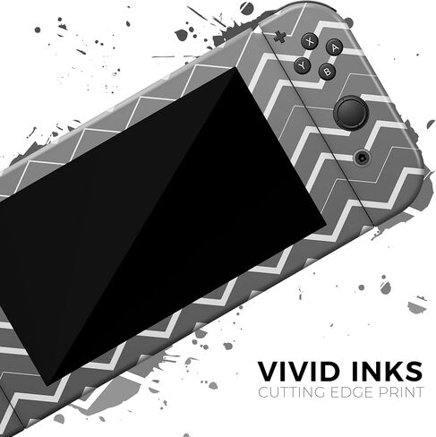 Design Skinz - متوافق مع Nintendo DSi XL - غطاء حماية من الفينيل مقاوم للخدش قابل للإزالة - شيفرون ذو طبقات سوداء متدرجة in Saudi Arabia