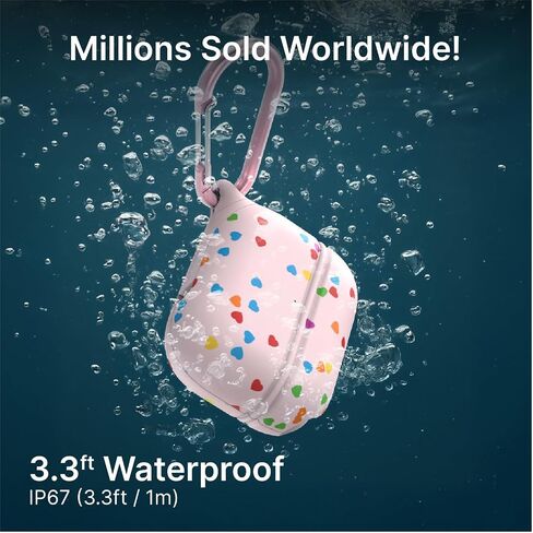Catalyst Case for AirPods Pro 3, Waterproof IP67 & Drop-Proof Silicone Case Cover for Apple Airpod Pro 3, Wireless Charging Compatible, One-Piece Design with Carabiner for Active Lifestyles in Saudi Arabia