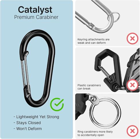 Catalyst Case for AirPods Pro 3, Waterproof IP67 & Drop-Proof Silicone Case Cover for Apple Airpod Pro 3, Wireless Charging Compatible, One-Piece Design with Carabiner for Active Lifestyles in Saudi Arabia