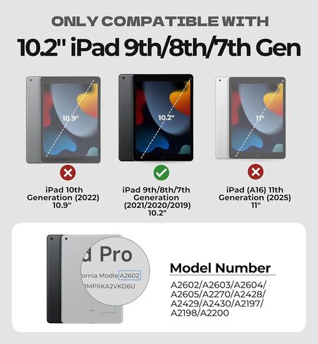 حافظة Dexnor لجهاز iPad (A16) الجيل الحادي عشر/العاشر 2025/2022 (11 بوصة/10.9 بوصة)، حافظة حماية متينة مع حزام يد دوار 360 درجة وحامل وواقي شاشة وحامل قلم رصاص وغطاء كامل للجسم مقاوم للصدمات، أسود in Saudi Arabia