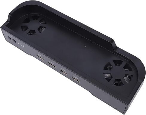 Dpofirs 2 Fan Base with Efficient Airflow Design for Game Consoles, 3 Speeds and 8 RGB Modes for Game Lovers in Saudi Arabia