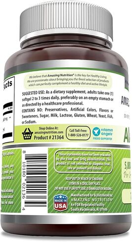 Amazing Formulas Aloe Vera 5000mg 120 Softgels Supplement | Non-GMO | Gluten Free in Saudi Arabia