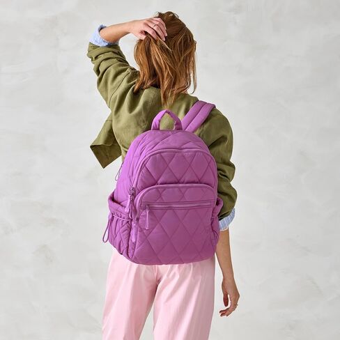 Vera Bradley Women's Featherweight Bancroft Backpack, Iris Orchid, One Size in Saudi Arabia