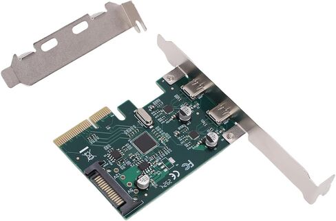 Bewinner 10Gbps USB 3.1 PCI Express Expansion Card, 2 Ports USBC PCIe Adapter for Desktop OS X with USB 3.2 Gen 2 Type C Ports in Saudi Arabia