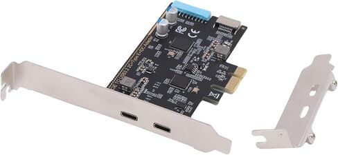 Bewinner PCIe USB 3.2 Gen 1 Expansion Card, 5Gbps 2X Type C Ports 1x USB Type E Internal Interface for Desktop PC with Low Profile Bracket in Saudi Arabia