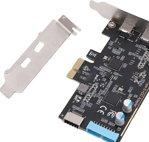 Bewinner PCIe USB 3.2 Gen 1 Expansion Card, 5Gbps 2X Type C Ports 1x USB Type E Internal Interface for Desktop PC with Low Profile Bracket in Saudi Arabia