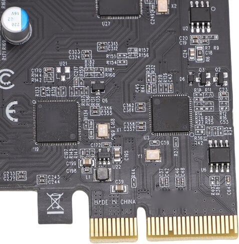 PUSOKEI PCIe to USB 3.2 Gen 2 Card, 8 Ports 4xType C 4xType A 10Gbps Bandwidth PCIe Expansion Card, with Plug and Play, for Wins OS X Systems Desktop PC in Saudi Arabia