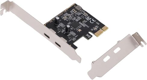 بطاقة Bewinner PCIe إلى USB 3.2 Gen 1، بطاقة توسيع PCI Express، محول USB PCIE لنظام التشغيل Linux OS X مع منفذين من النوع C، توصيل وتشغيل عرض النطاق الترددي 5 جيجابت في الثانية in Saudi Arabia