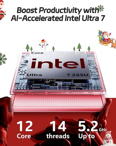 شاشة كمبيوتر محمول HP مقاس 17 بوصة تعمل باللمس، Intel Ultra 7 255U (12 مركزًا)، Intel AI Boost (12 وحدة NPU)، لوحة مفاتيح بإضاءة خلفية، مساعد AI، Windows 11 Pro، مع مسجل صوت AI (ذاكرة الوصول العشوائي DDR5 سعة 32 جيجابايت، SSD سعة 1 تيرابايت) in Saudi Arabia