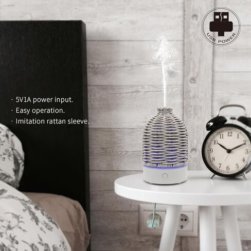 ناشر الزيوت العطرية من فيكتوريا أروما - ناشر روائح علاجية متعدد الوظائف، 7 مصابيح LED متغيرة الألوان، ناشر معدني 150 مل، سهل التنظيف ومناسب للمنزل والمكتب (الطائر الطنان) in Kuwait