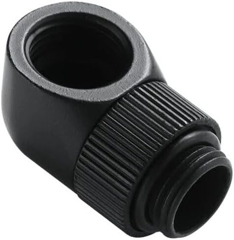 2 pack G1/4" Male to Female Extender Connector, 90° Rotary Fitting Adapter Connector for Computer Water Cooling System (Satin Titanium) in Saudi Arabia
