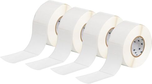 Brady XTHT-20-8425-1، 11272 5 × 3 بوصة ملصق ToughBond من البولي بروبيلين اللامع، أبيض، علبة واحدة مكونة من 4 بكرات in Kuwait